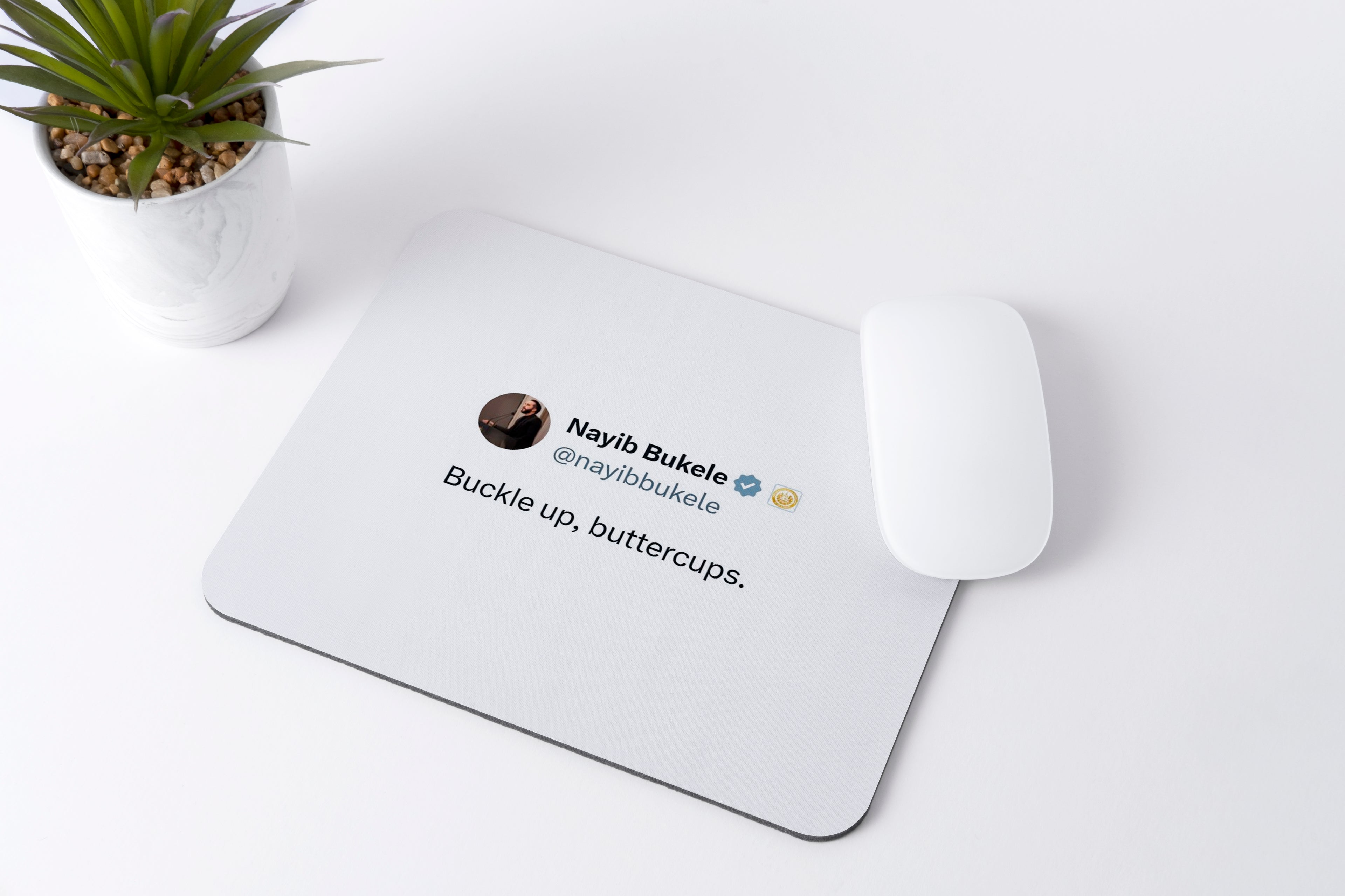 Mousepad Nayib Bukele – Buckle Up